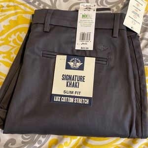 Mens Brand new gray khaki’s